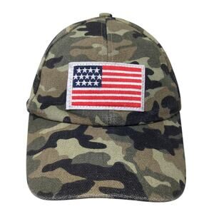 USA Flag Strapback Baseball Cap Multicolor OS Adjustable Patriotic Anna & Ava
